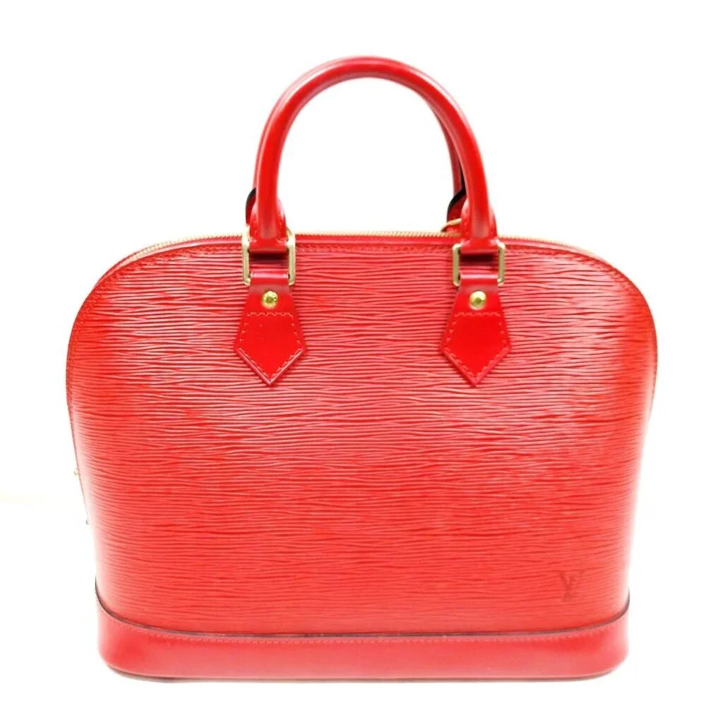 Louis Vuitton LV Hand Bag Alma Red Epi 700-052125